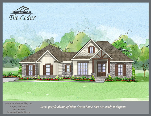 The Cedar by Mountain View Builders of Casper Wyoming